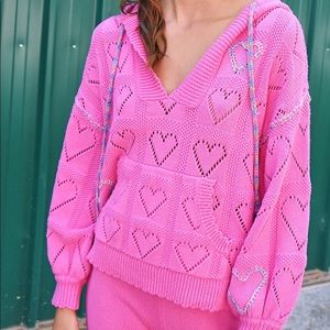 LOVESHACKFANCY meara Hoodie large NWT